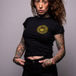 Laden Sie das Bild in den Galerie-Viewer, BooKings – T-Shirt Support Your Local Bands – black ♀
