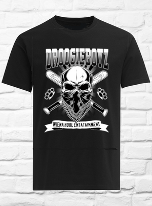 Droogieboyz T-Shirt "SKULL-WHE" black ♂